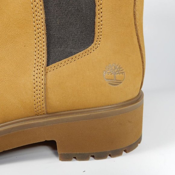 Timberland Carnaby Cool Chelsea BOOTS Size 9.5 Wheat Nubuck Lug Sole NEW - Picture 7 of 11